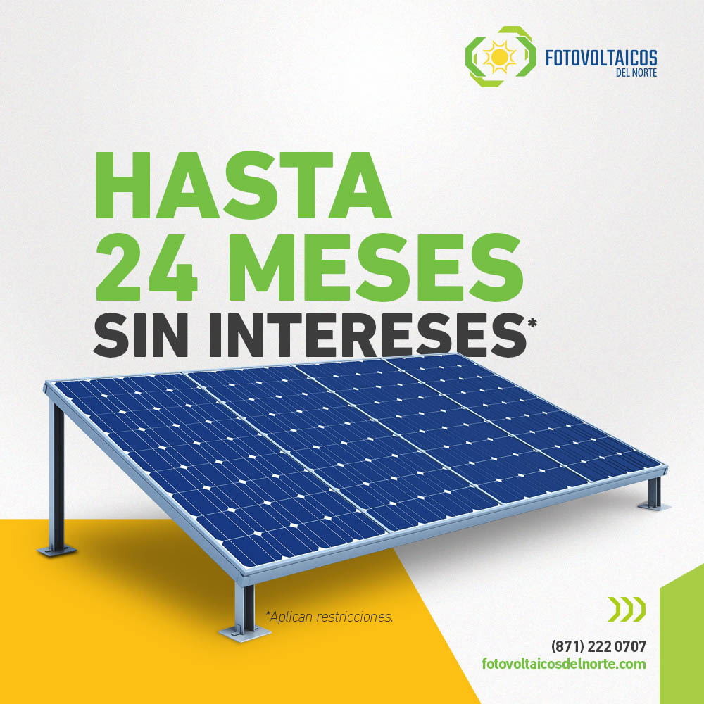 paneles solares a meses sin intereses en torreon